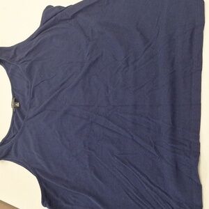 Blue Short Sleeve Tank Top